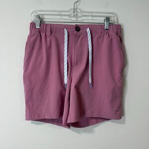 Chubbies Men's Shorts The Tahoes Pink Drawstring Chino Hybrid Swim Medium
